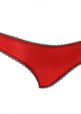 Bikini σατέν κορδόνια φιόγκος ΚΟΚΚΙΝΟ