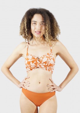 gsecret - Γυναικείο set μαγιο all print ενσωματωμένη ενίσχυση bikini κανονική γραμμή. Β CUP COPPER