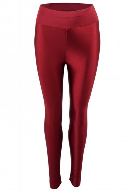 gsecret - Γυναικείο κολάν lycra ψηλόμεσο. Fitness collection. ΜΠΟΡΝΤΩ