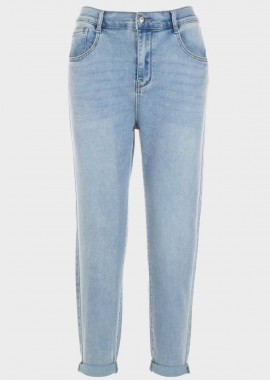 gsecret - Γυναικείο jean mom fit ελαστικό.Denim Collection JEAN