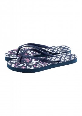 gsecret - Γυναικεία σαγιονάρα flip-flop all print πάτος. Summer Collection. NAVY