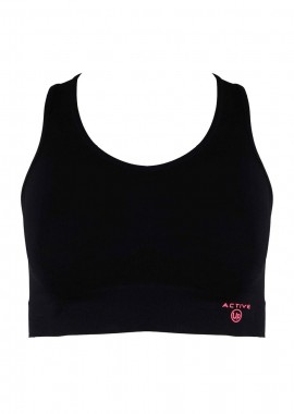 gsecret - Γυναικείο αθλητικό top. Sports Collection ΜΑΥΡΟ