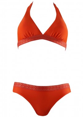 Σέτ μαγιό τρίγωνο αποσπώμενη ενίσχυση bikini παρτό. Καλύπτει B cup. ΚΟΚΚΙΝΟ