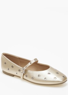 Issue - Ballet shoes με μπαρέτα και τρουκς - Χρυσό