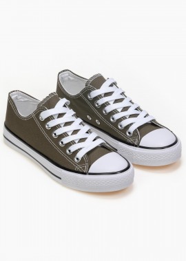 Issue - Basic sneakers πάνινα - Χακί