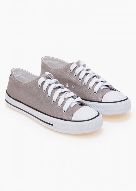 Basic sneakers πάνινα - Γκρι