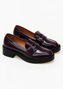 Loafers basic - Μπορντώ