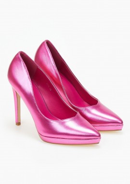 Issue - Μυτερές γόβες stiletto με λεπτή φιάπα - Φούξια
