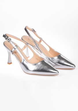 Issue - Γόβες openheel μυτερές - Ασημί