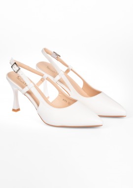 Issue - Γόβες openheel μυτερές - Λευκό