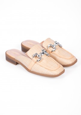 Issue - Loafers εξώφτερνα με αγκράφα - Κάμελ