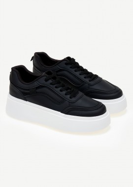 Issue - Sneakers με ψηλή σόλα - Μαύρο
