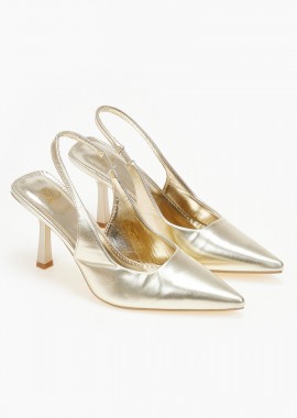 Issue - Open heel ψηλές γόβες - Χρυσό