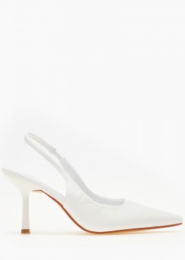 Issue - Open heel ψηλές γόβες - Λευκό