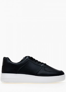 Issue - Γυναικεία sneakers μονόχρωμα - Μαύρο
