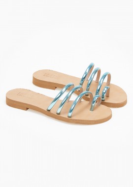 Issue - Σανδάλια ελληνικής κατασκευής με toe ring - Γαλάζιο