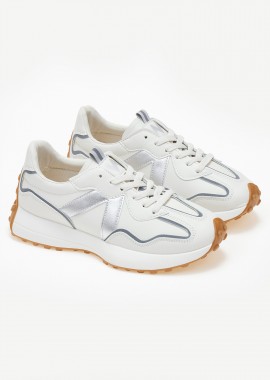Issue - Sneakers με λεπτομέρεια χρώματος - Ασημί