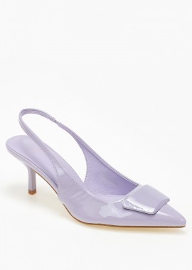 Issue - Slingback γόβες με αγκράφα - Μωβ