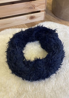 Κασκόλ - περιλαίμιο soft fluffy - Μπλε