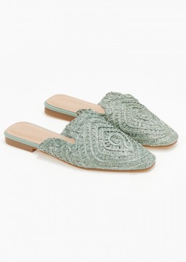 Issue - Loafers με πλεκτο σχέδιο - Πράσινο