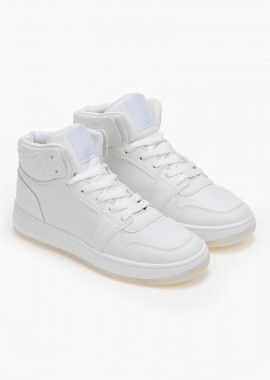 Issue - Sneakers μποτάκια με κορδόνια - Λευκό