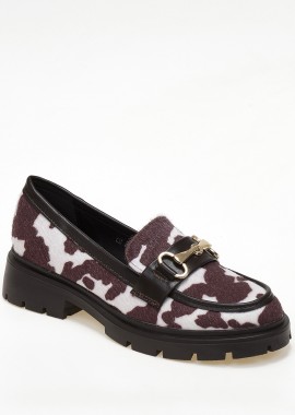 Issue - Suede loafers με διακοσμητική αγκράφα - Cow