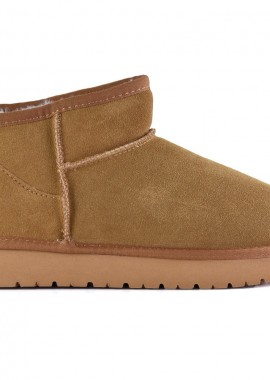 Izy - Κάμελ ultra short δερμάτινο Australian Boot Izy 1966