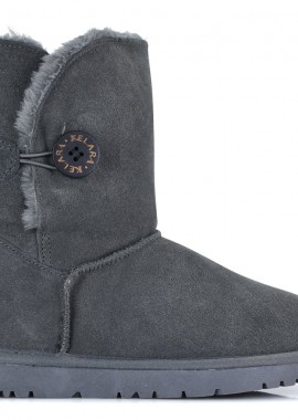 Kelara - Γκρι δερμάτινο Australian Boot Kelara K21202