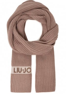 LIU JO μπεζ κασκόλ 2F5056