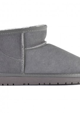 Kelara - Γκρι ultra short δερμάτινο Australian Boot Kelara 41201