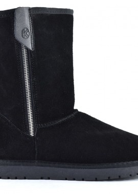Kelara - Μαυρο δερμάτινο Australian Boot Kelara 41205