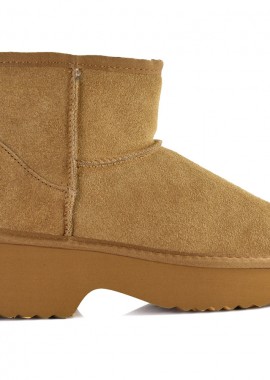 Kelara - Καμελ δερμάτινο Australian Boot Kelara 51302