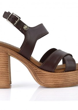 Δερμάτινo καφέ πέδιλο Harris 528-4305