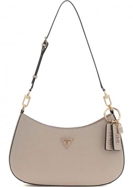 Guess - Guess μπεζ πούρο τσάντα ώμου Noelle ZG967218