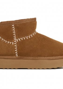 Pepe Jeans - Pepe Jeans δερμάτινο κάμελ Australian boot PLS500004