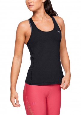 UNDER ARMOUR - UNDER ARMOUR HEATGEAR ARMOUR RACER TANK ΜΑΥΡΟ