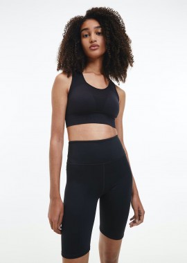 CALVIN KLEIN PERFORMANCE - CALVIN KLEIN MEDIUM SUPPORT SPORTS BRA ΜΑΥΡΟ