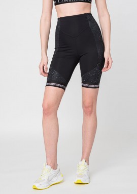 CALVIN KLEIN PERFORMANCE - CALVIN KLEIN ESSENTIALS KNIT SHORTS ΜΑΥΡΟ