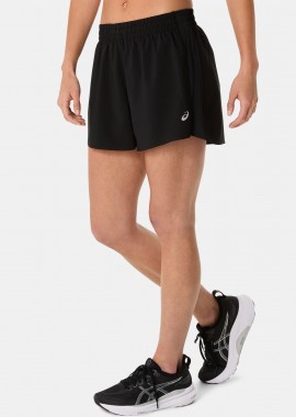 ASICS CORE 4IN RUNNING SHORTS ΜΑΥΡΟ
