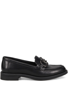 Μαύρο δερμάτινο loafer