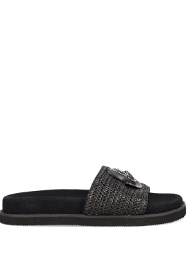 Μαύρο footbed σανδάλι