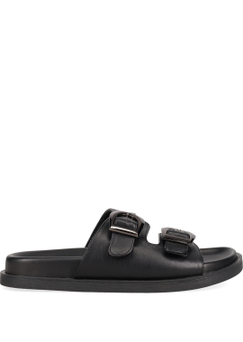 Μαύρο footbed σανδάλι