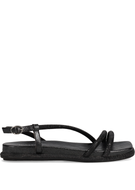 Μαύρο footbed σανδάλι