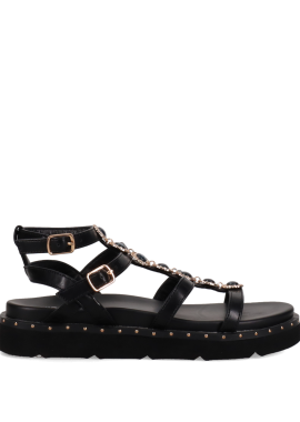 Μαύρο flatform σανδάλι