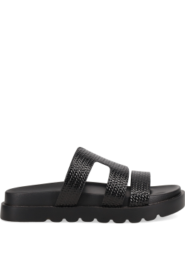 Μαύρο flatform σανδάλι