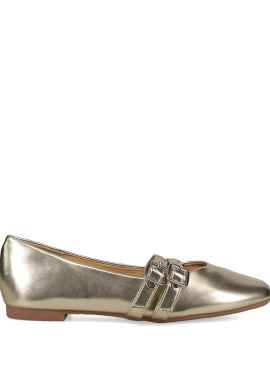 IDEAL SHOES - Χρυσή μπαλαρίνα