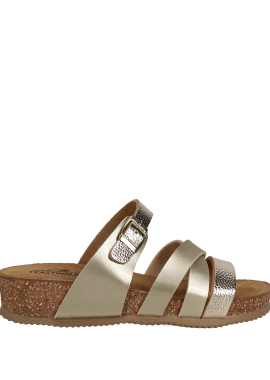 EASY WALK - Χρυσό footbed σανδάλι