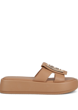 Μπεζ flatform σανδάλι