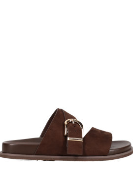 Καφέ footbed σανδάλι