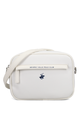 BEVERLY HILLS POLO CLUB - Λευκή τσάντα χιαστί